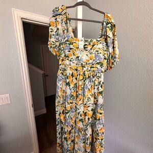 Abercrombie & Fitch Emerson NWT Floral Puff Sleeve Dress XL/-tall